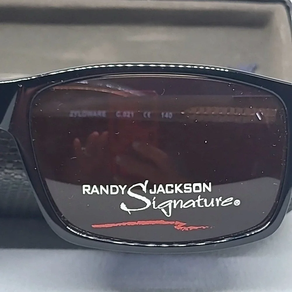 Randy Jackson Signature Eyeglasses w/case 59FI Mens Black Zyloware